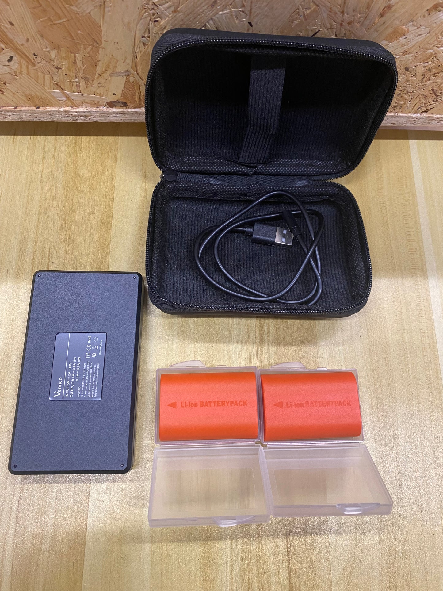 Vemico LP-E6 LP-E6N Cargador de Batería