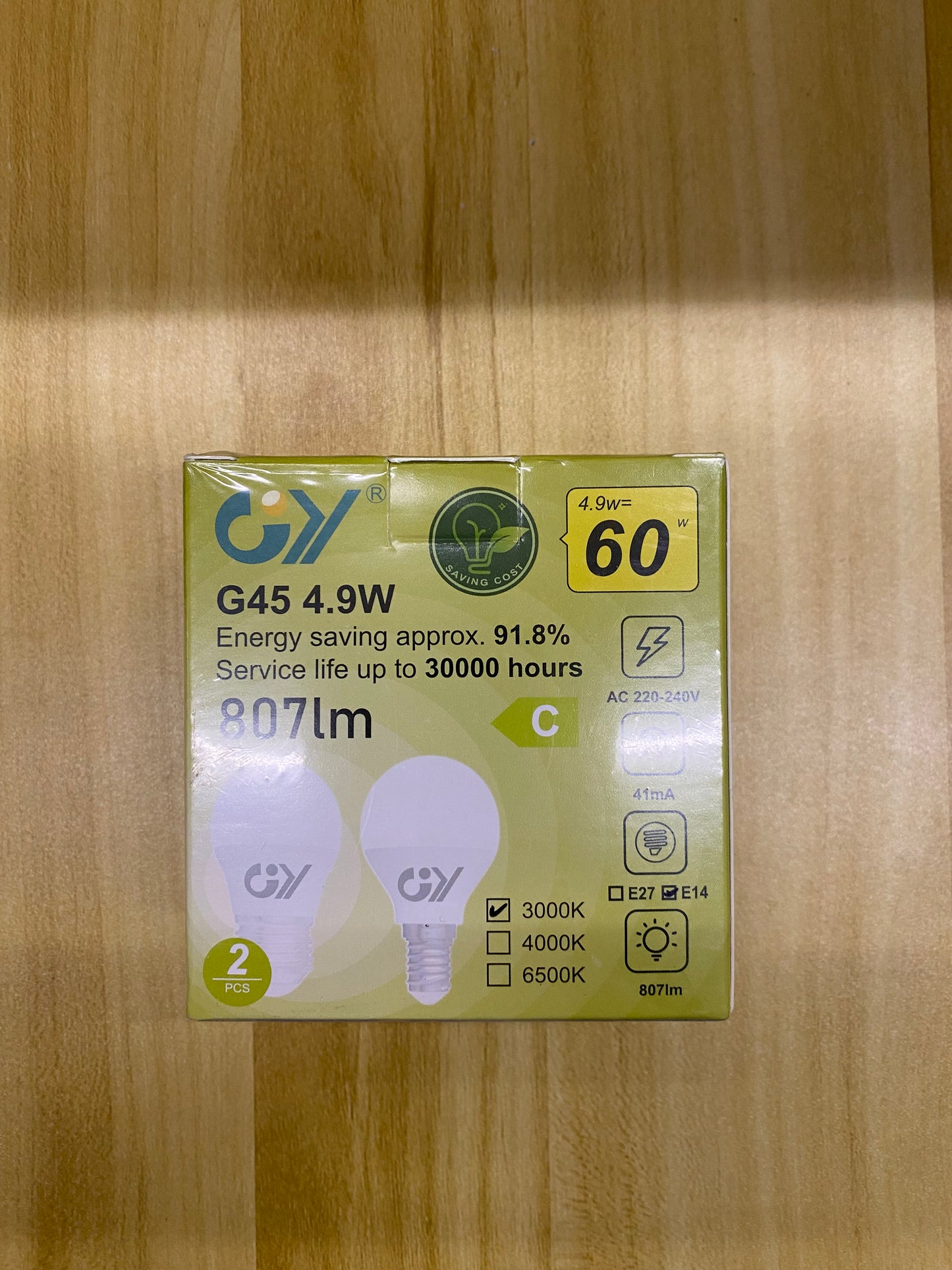 GY 4.9W Bombilla LED