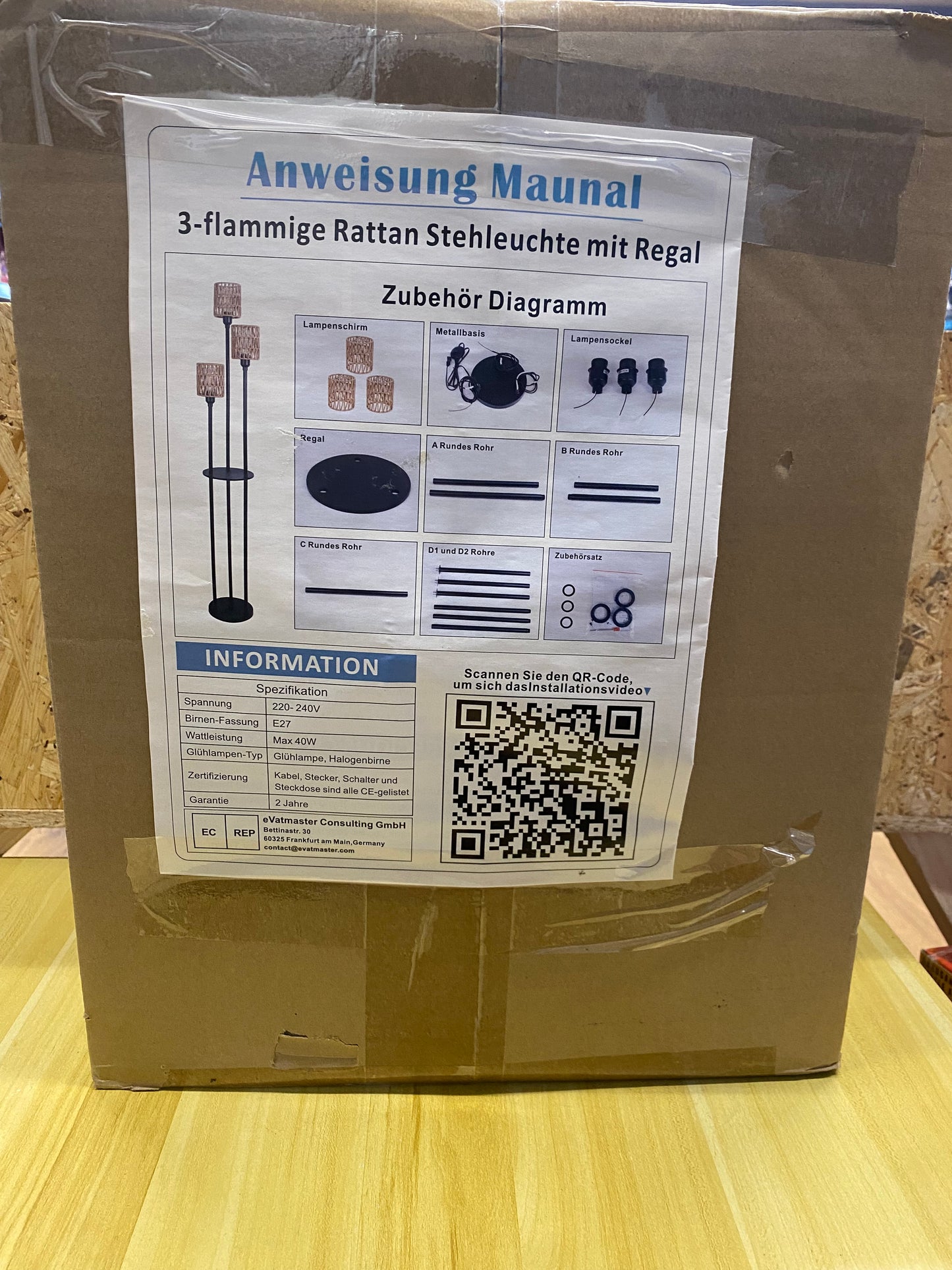 Lámpara de Pie Boho