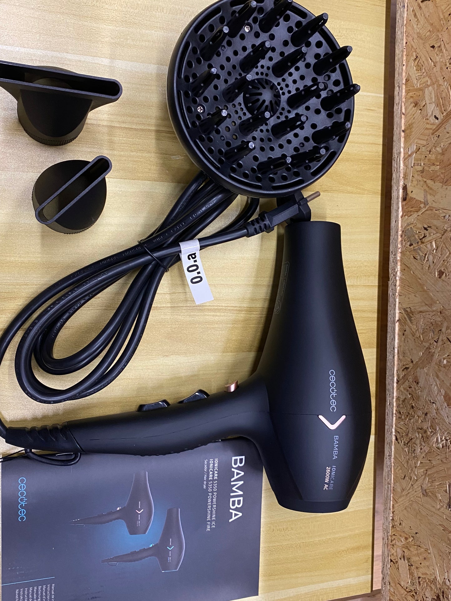 Cecotec Secador de Pelo Iónico Bamba