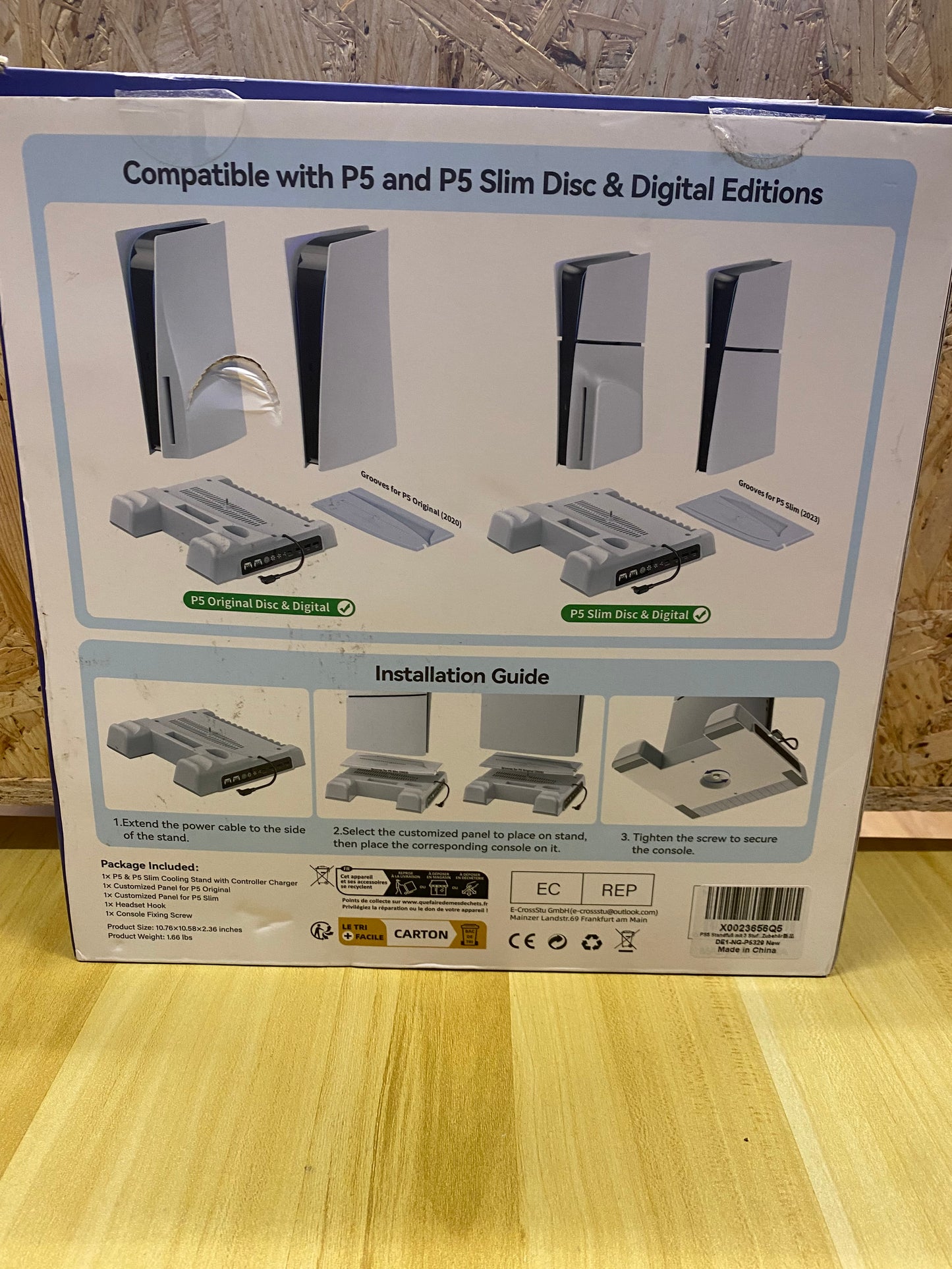 Soporte para PS5 y PS5 Slim con Cargador Mando PS5