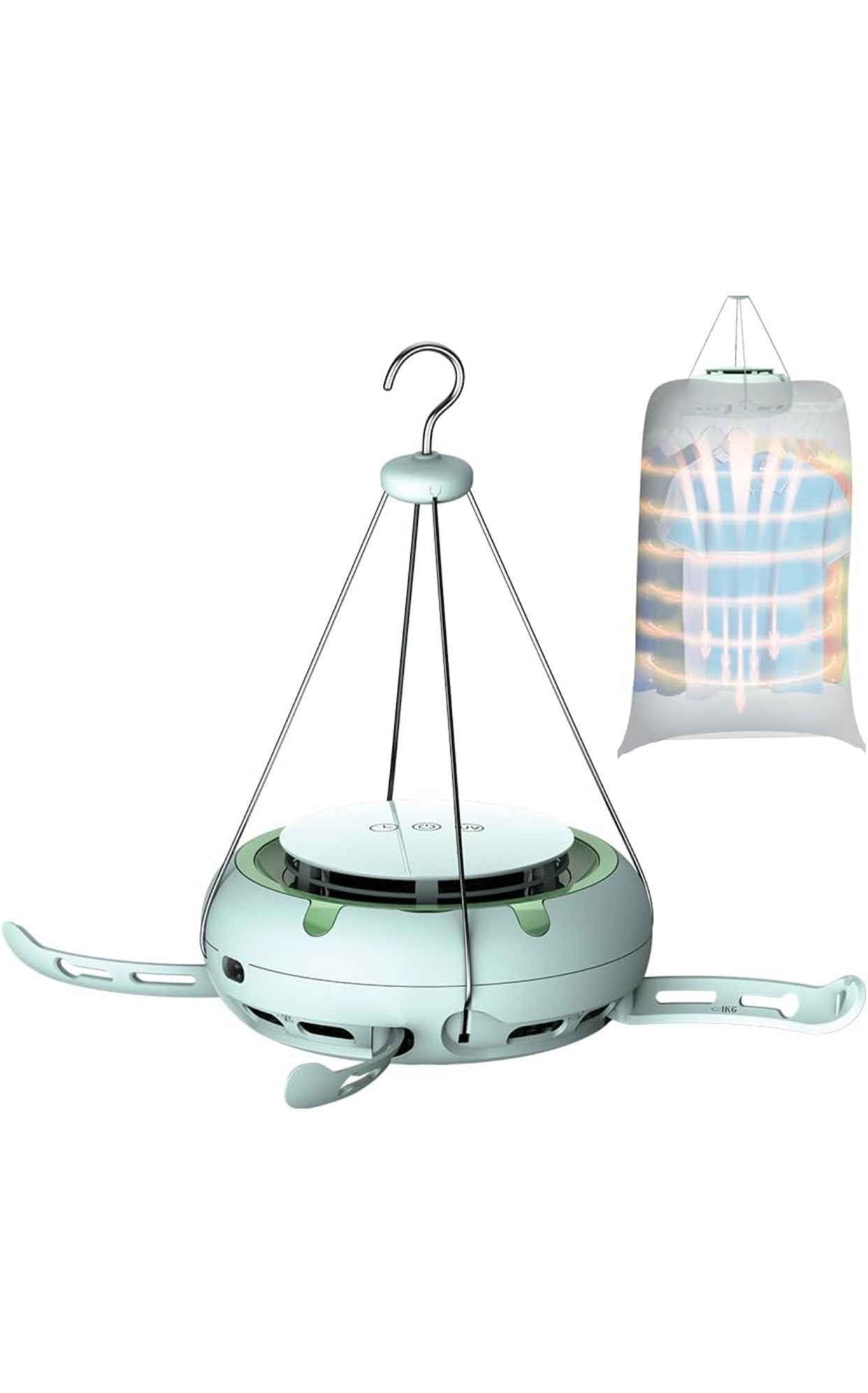 Secadora de ropa eléctrica portáti