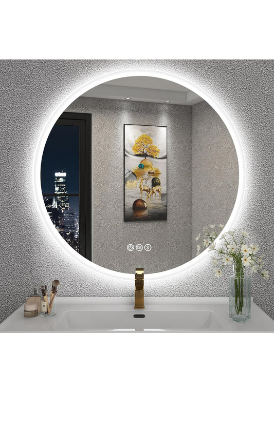 Espejo de baño Redondo con iluminación LED