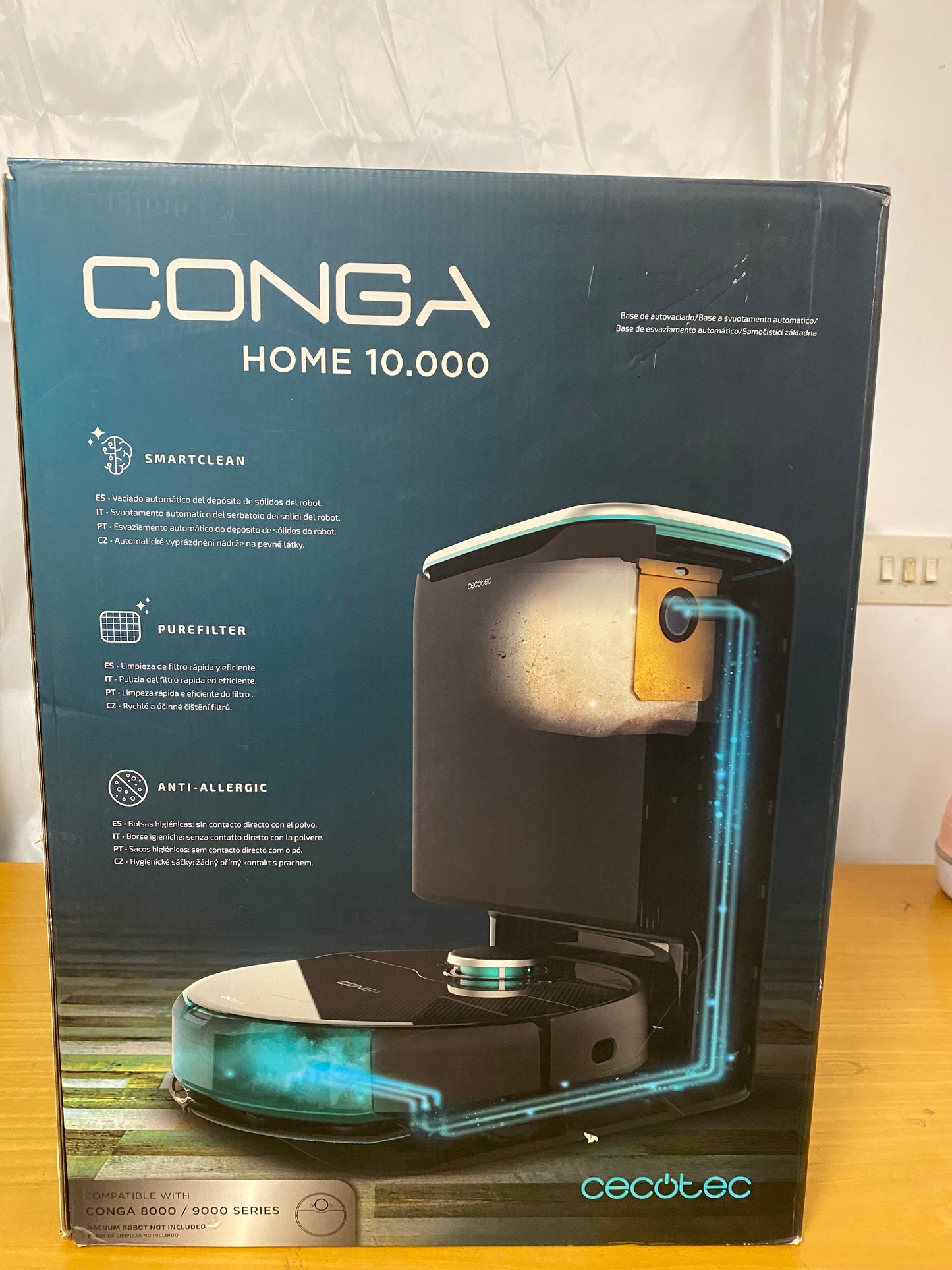 Cecotec Base de Autovaciado Conga Home 10000