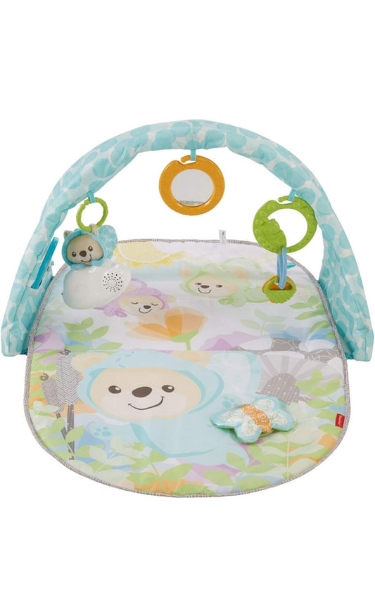 Fisher-Price Gimnasio Osito Musical, manta de juego para bebé