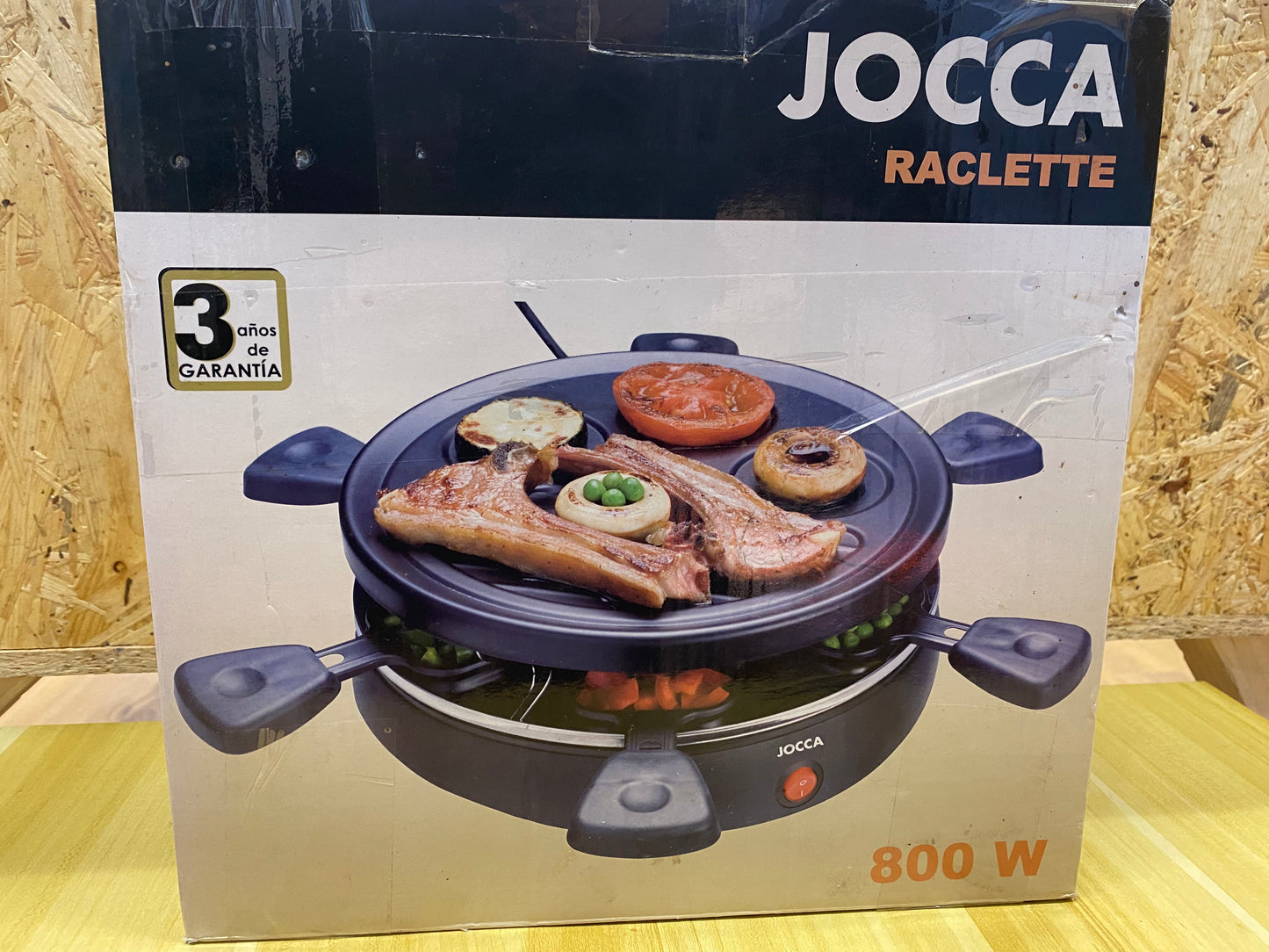 Raclette para 6 personas con forma redonda