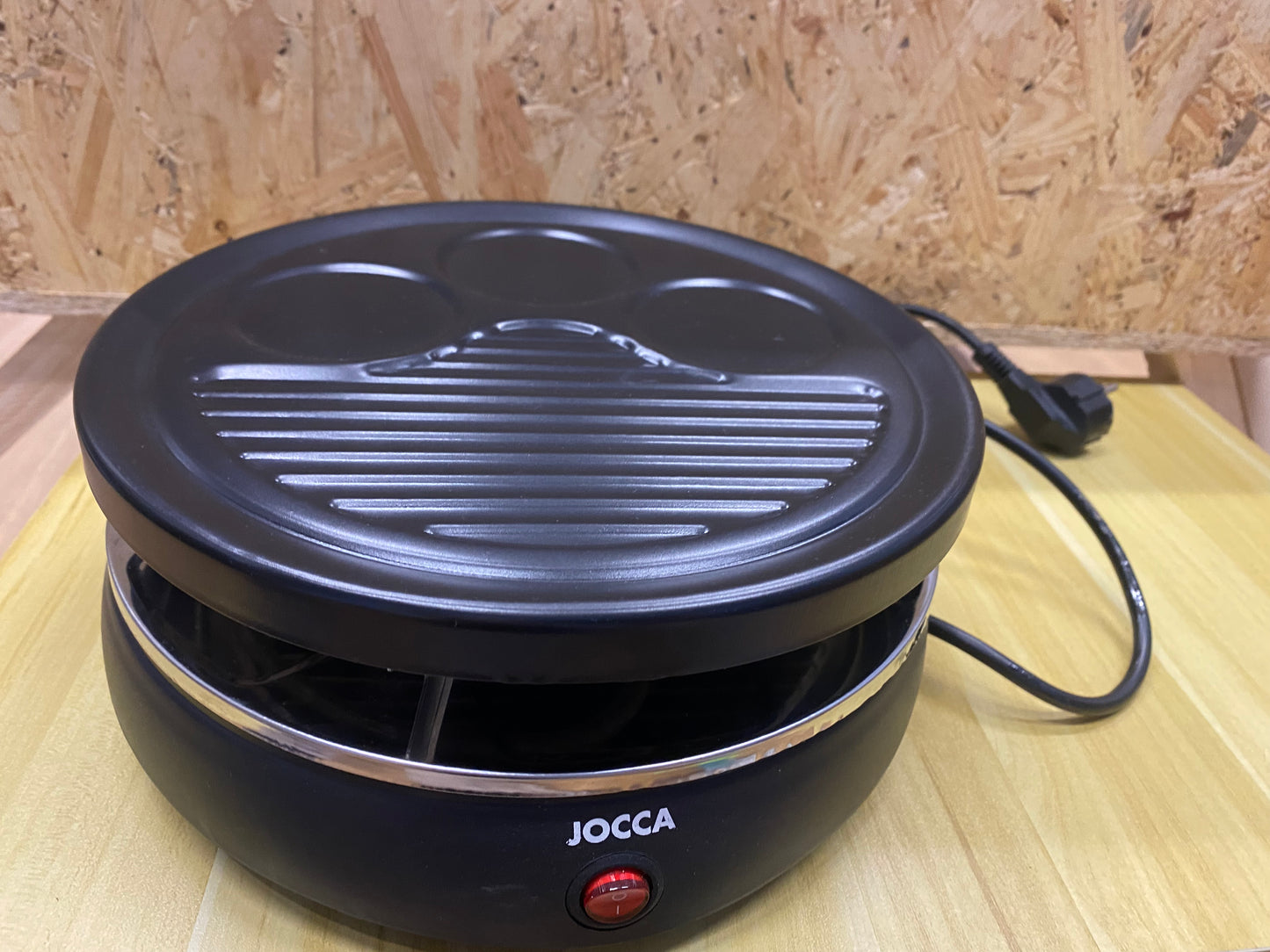 Raclette para 6 personas con forma redonda