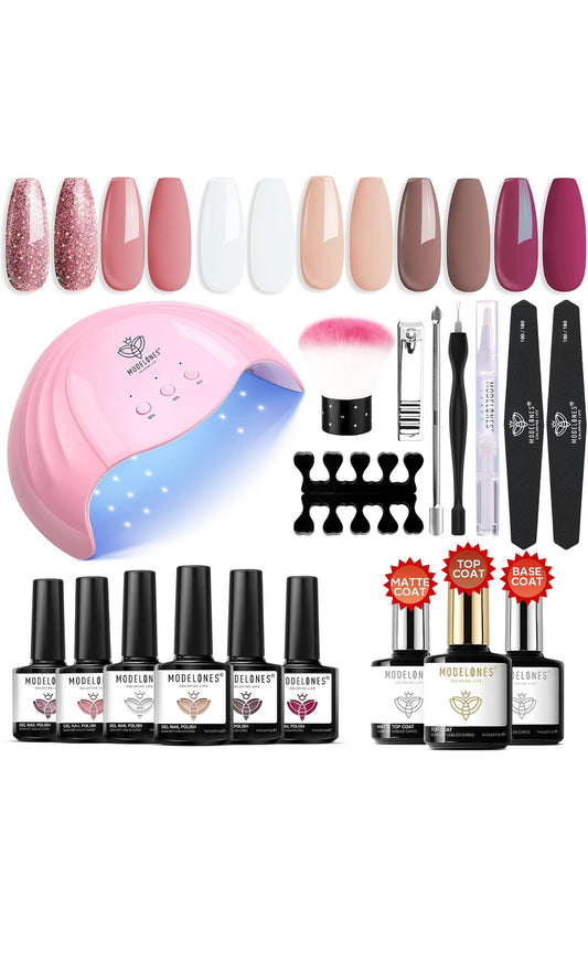 Modelones Kit Uñas Semipermanentes