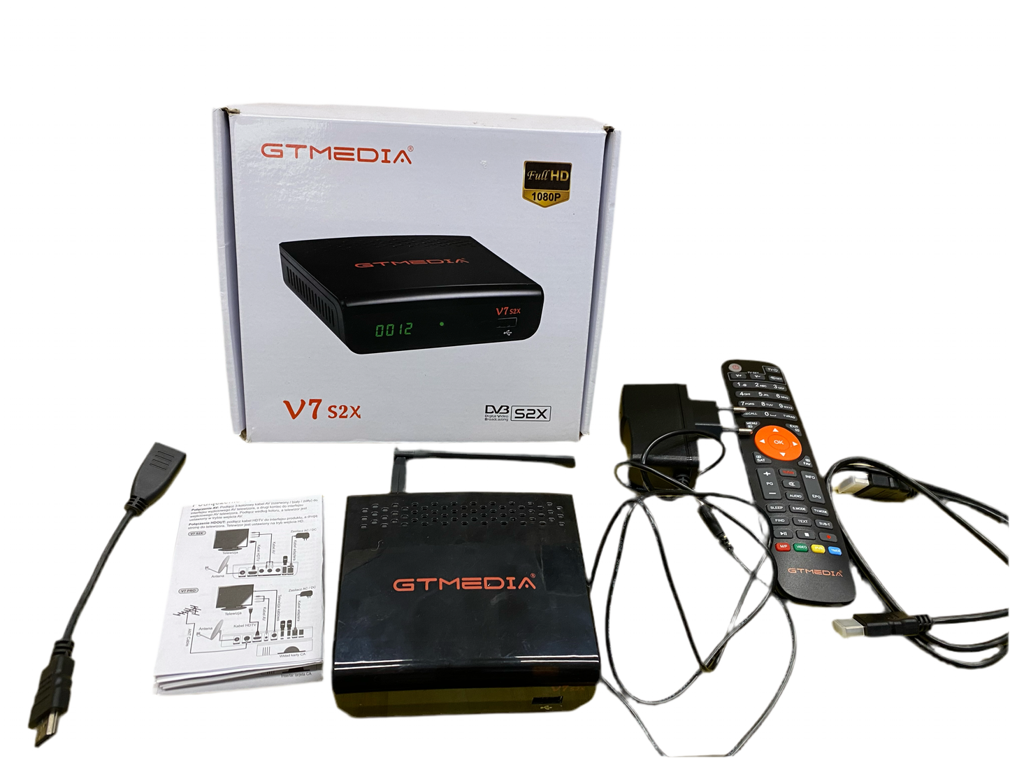 GTMEDIA V7 S2X Iptv receptor de TV por satélite