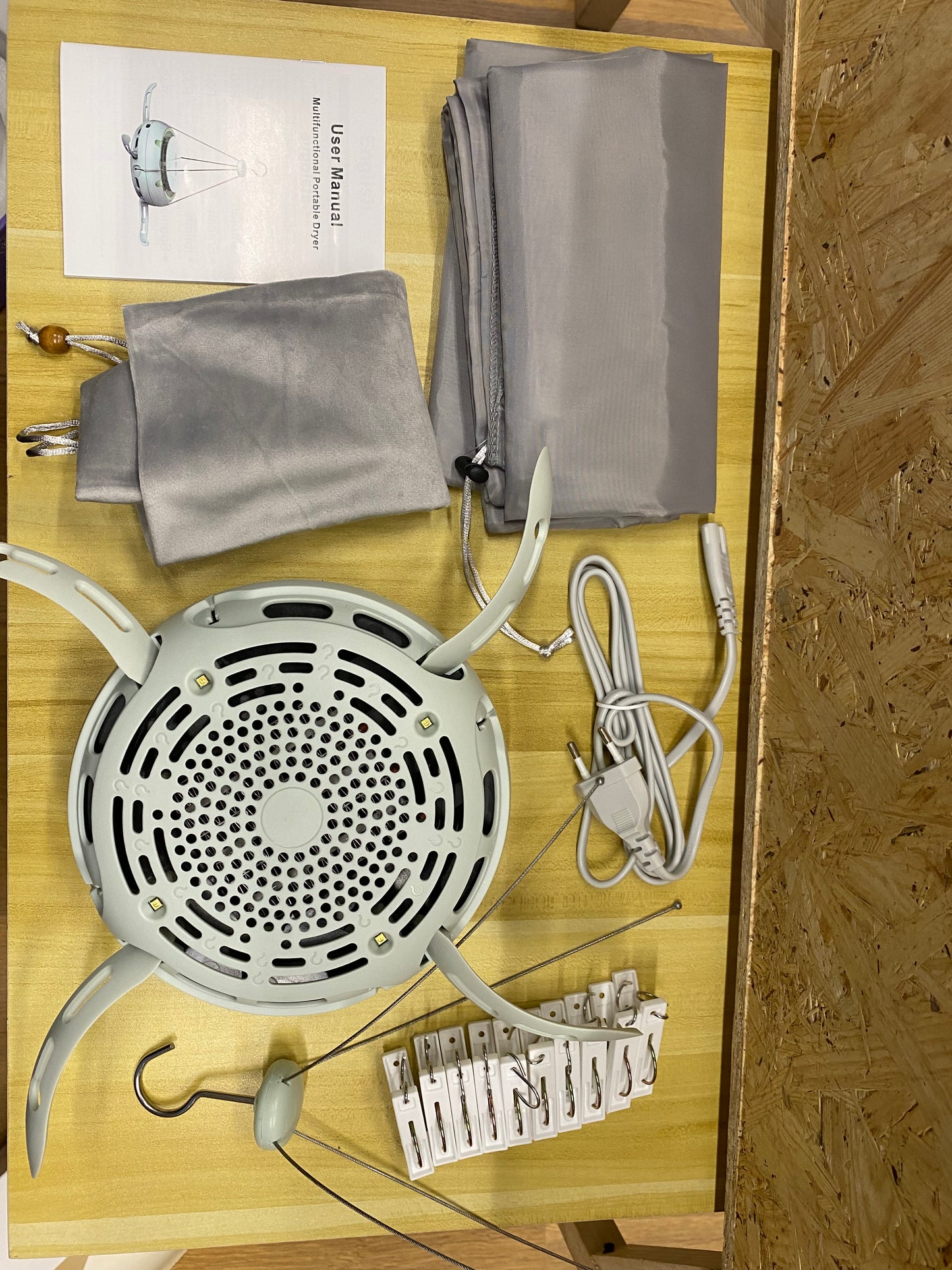 Secadora de ropa eléctrica portáti