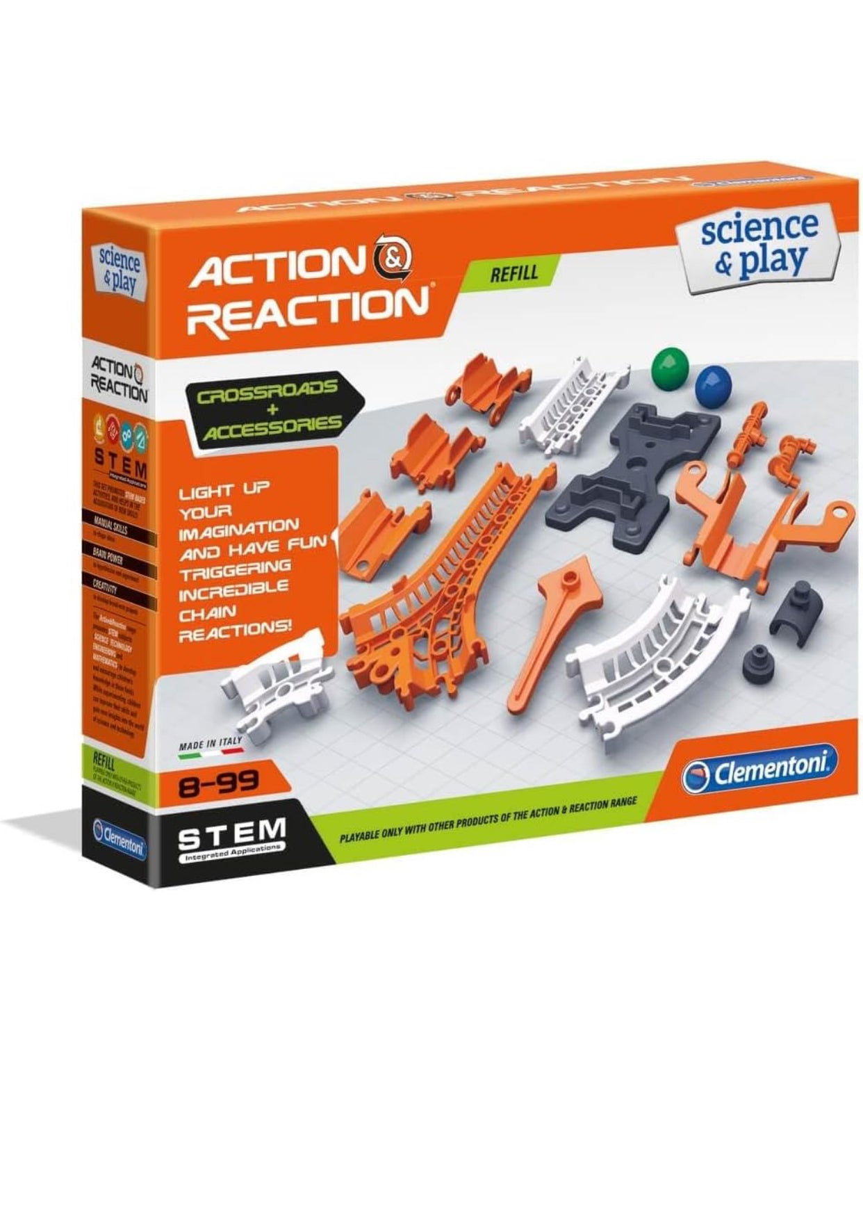 Action&Reaction Pista y Plataforma + Uniones - Pistas para Construir