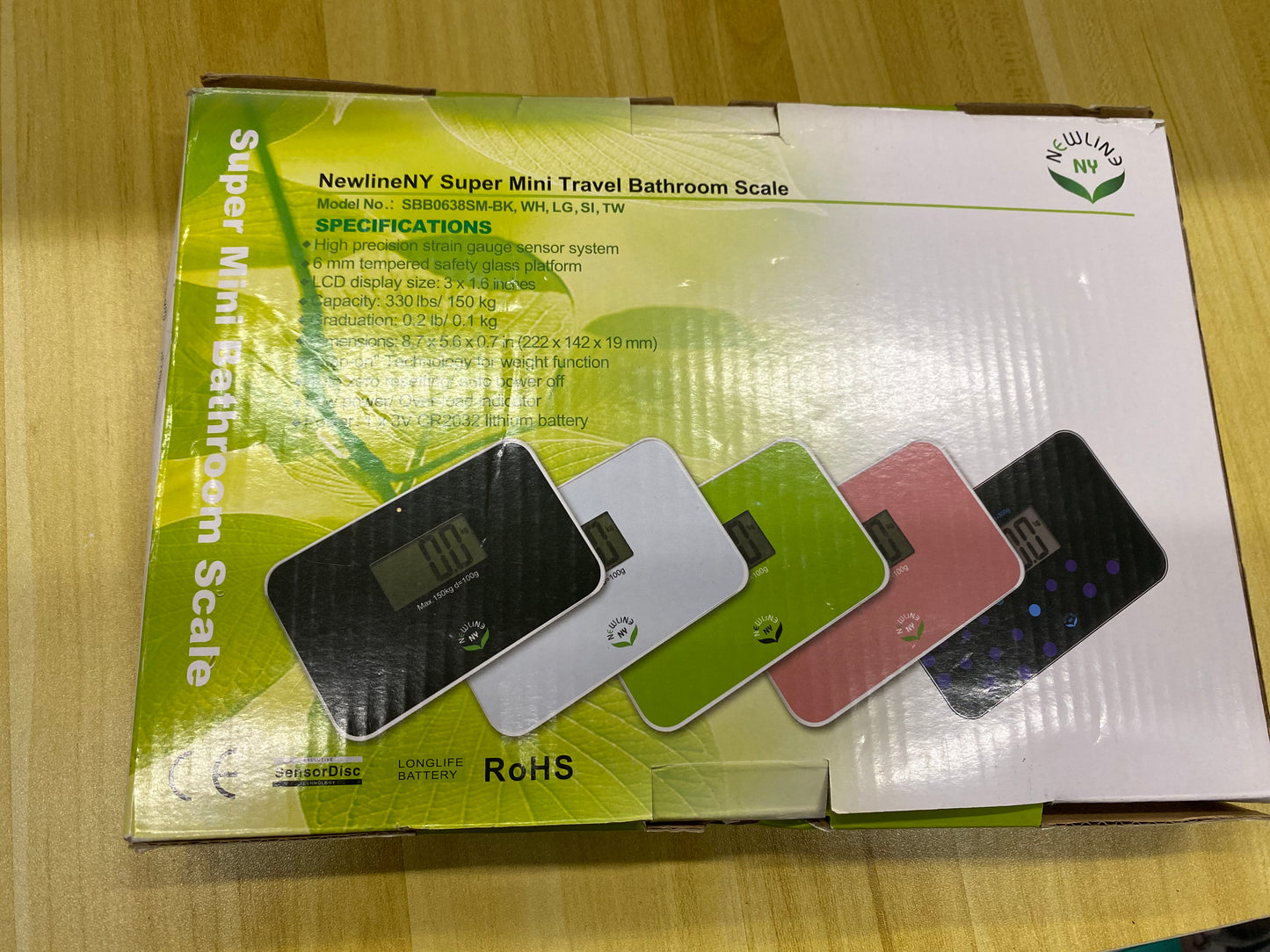 mini báscula de baño