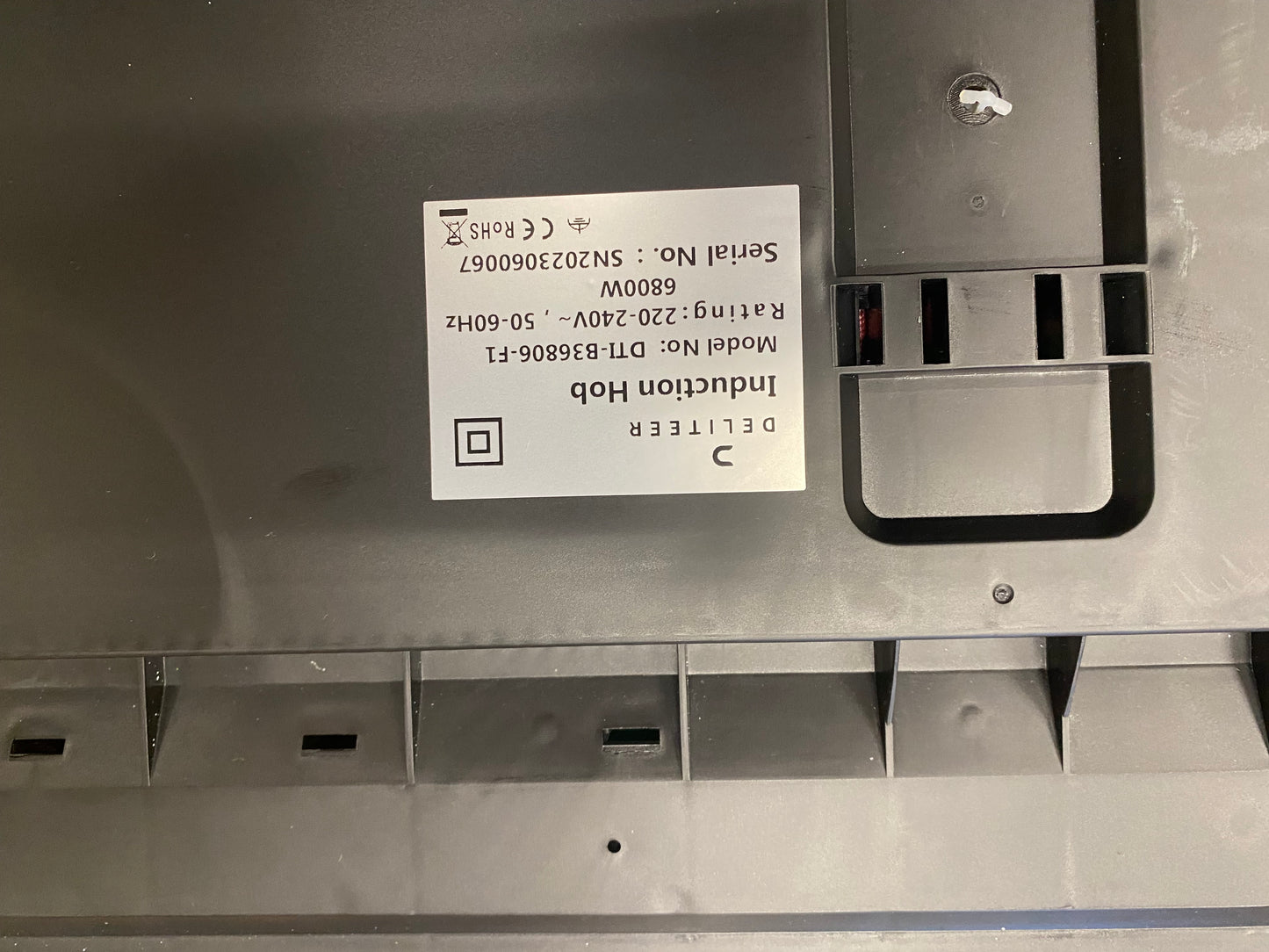 DELITEER Placa induccion 3 fuegos