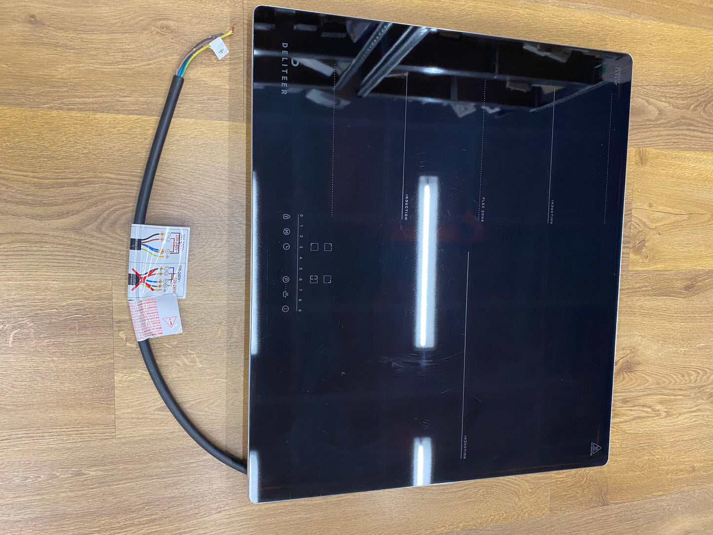 DELITEER Placa induccion 3 fuegos