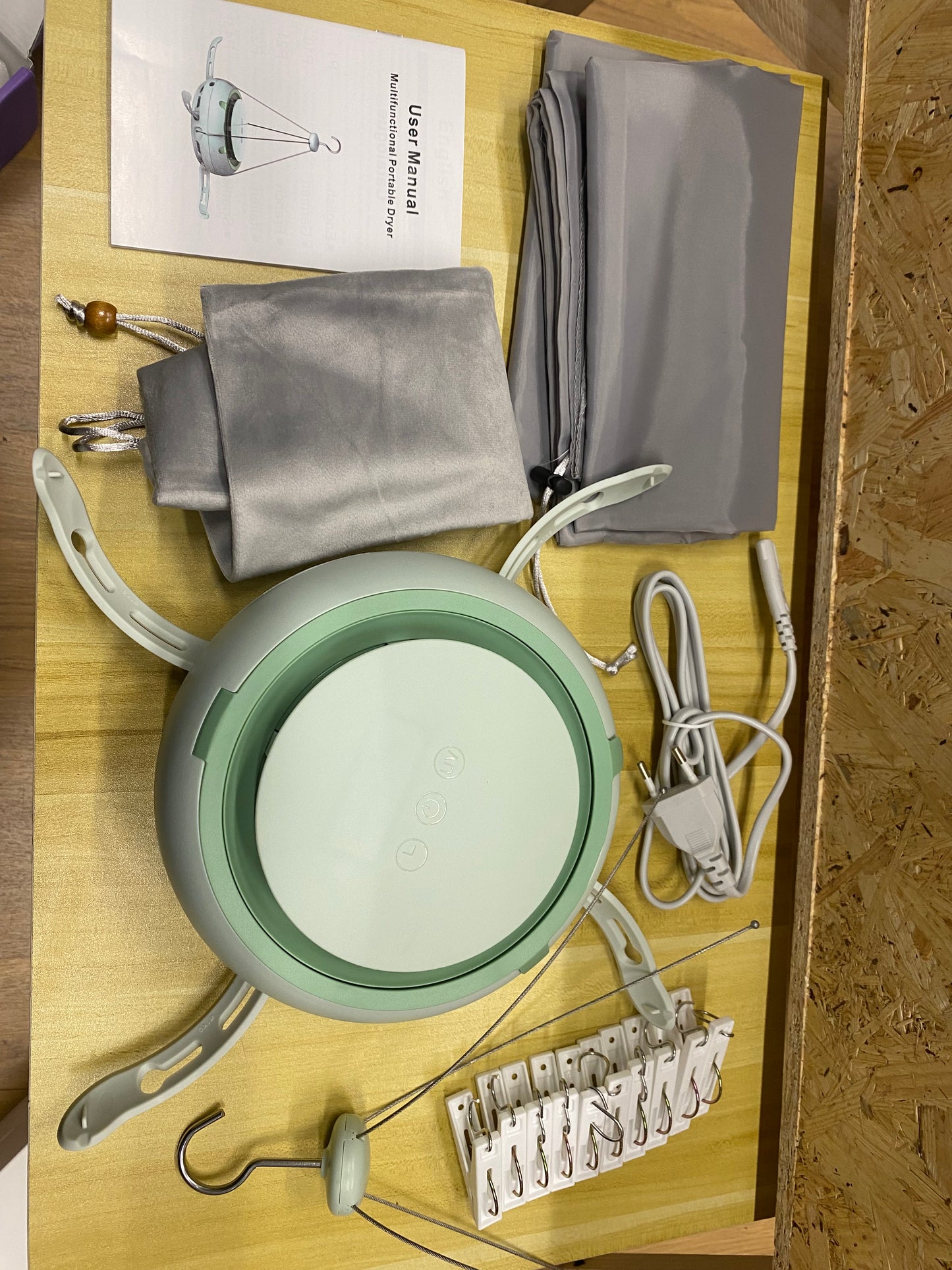 Secadora de ropa eléctrica portáti