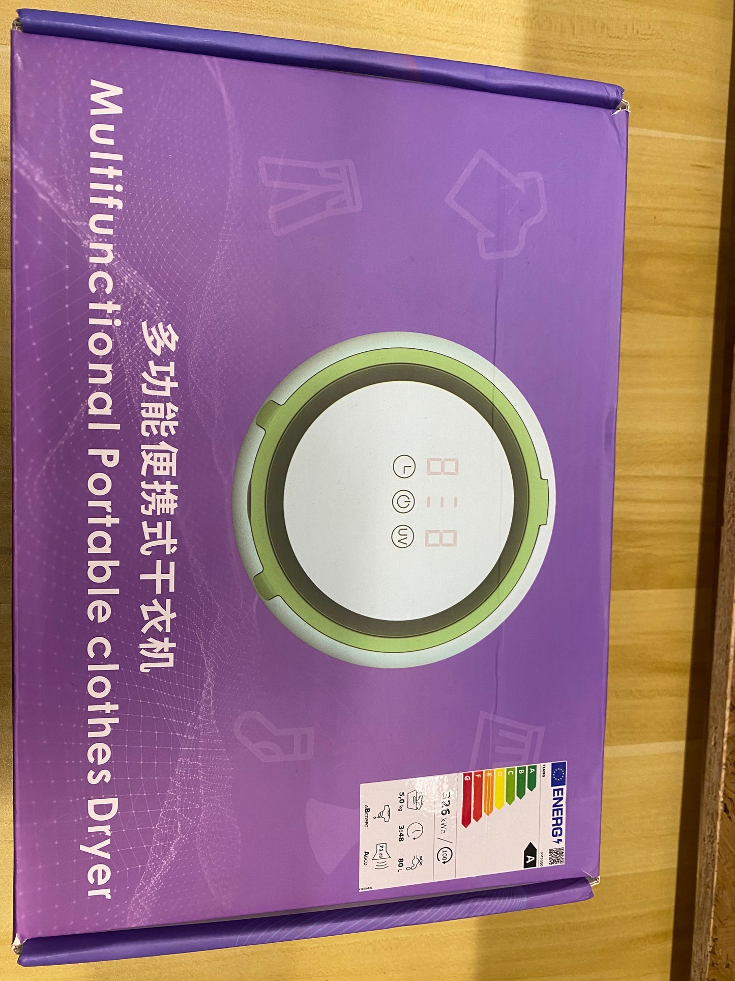 Secadora de ropa eléctrica portáti