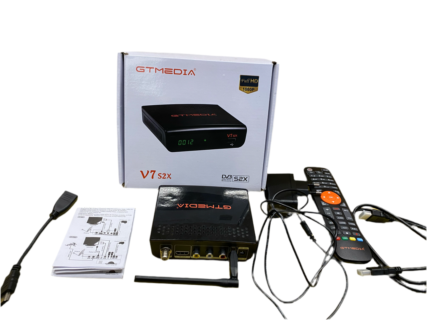 GTMEDIA V7 S2X Iptv receptor de TV por satélite