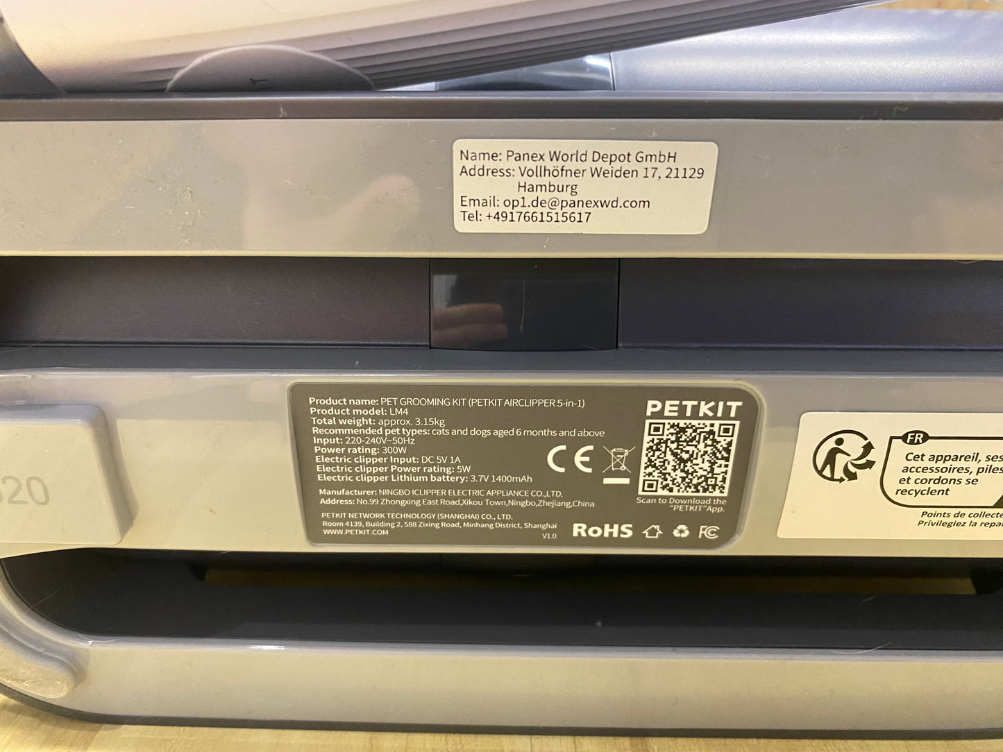 PETKIT AIRCLIPPER Cortapelos Perros con Aspiradora de Pelo