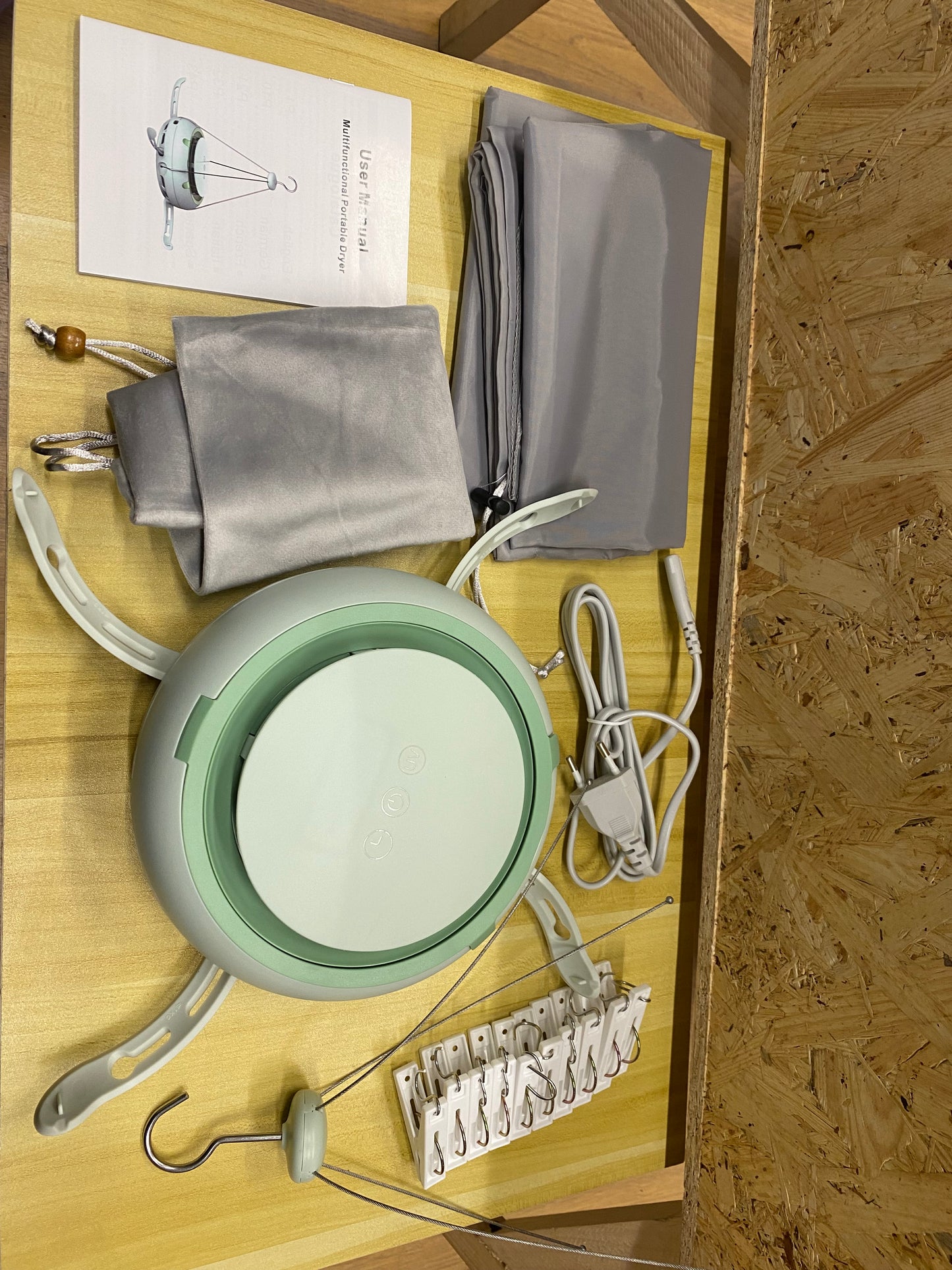 Secadora de ropa eléctrica portáti