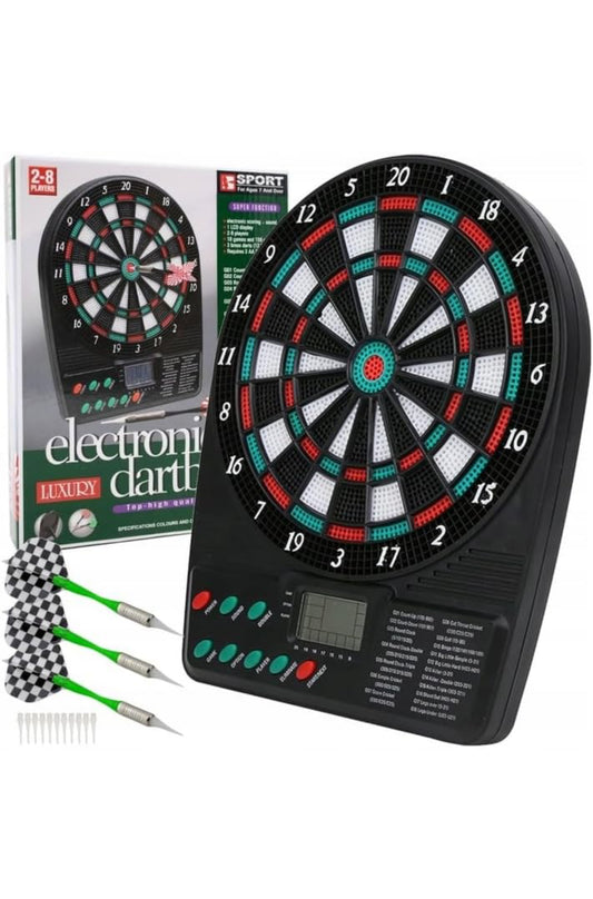 Diana electrónica con 3 dardos, puntuación automática