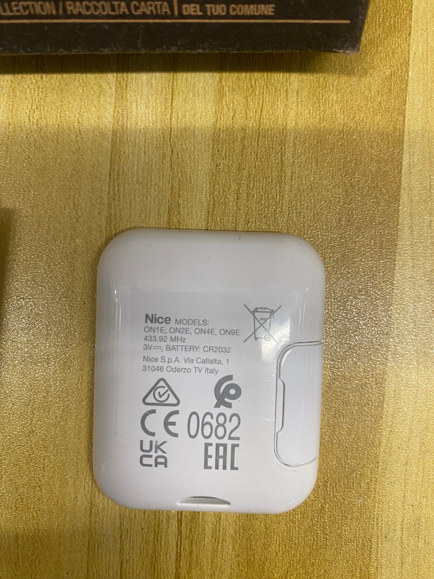 Mando remoto transmisor