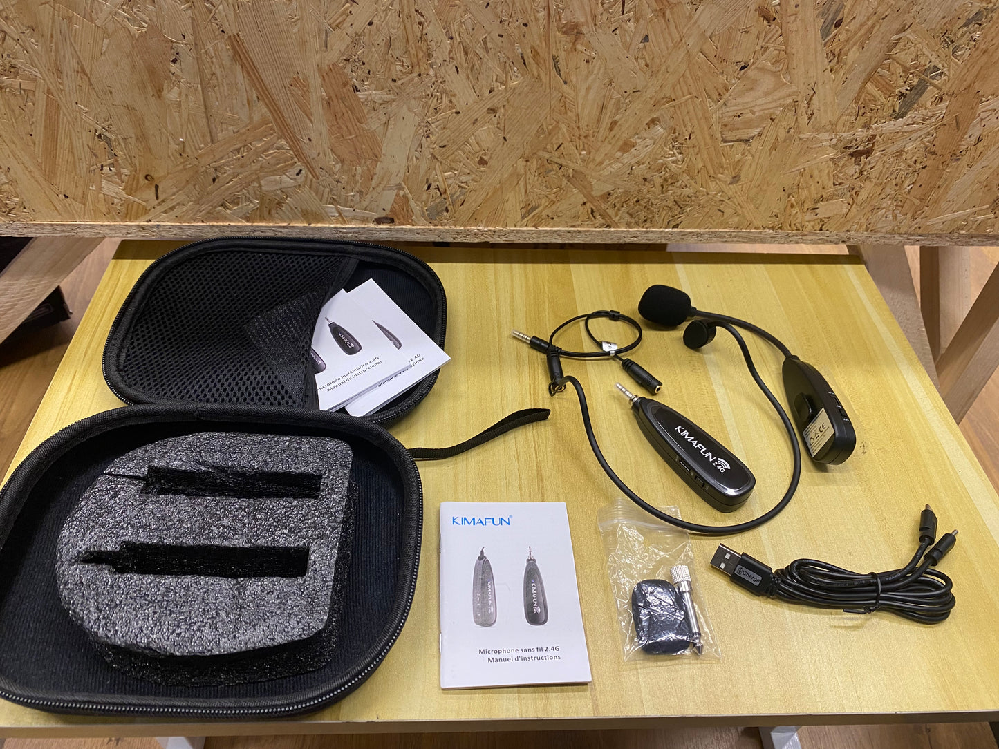 KIMAFUN Micrófono Inalámbrico para Fitness