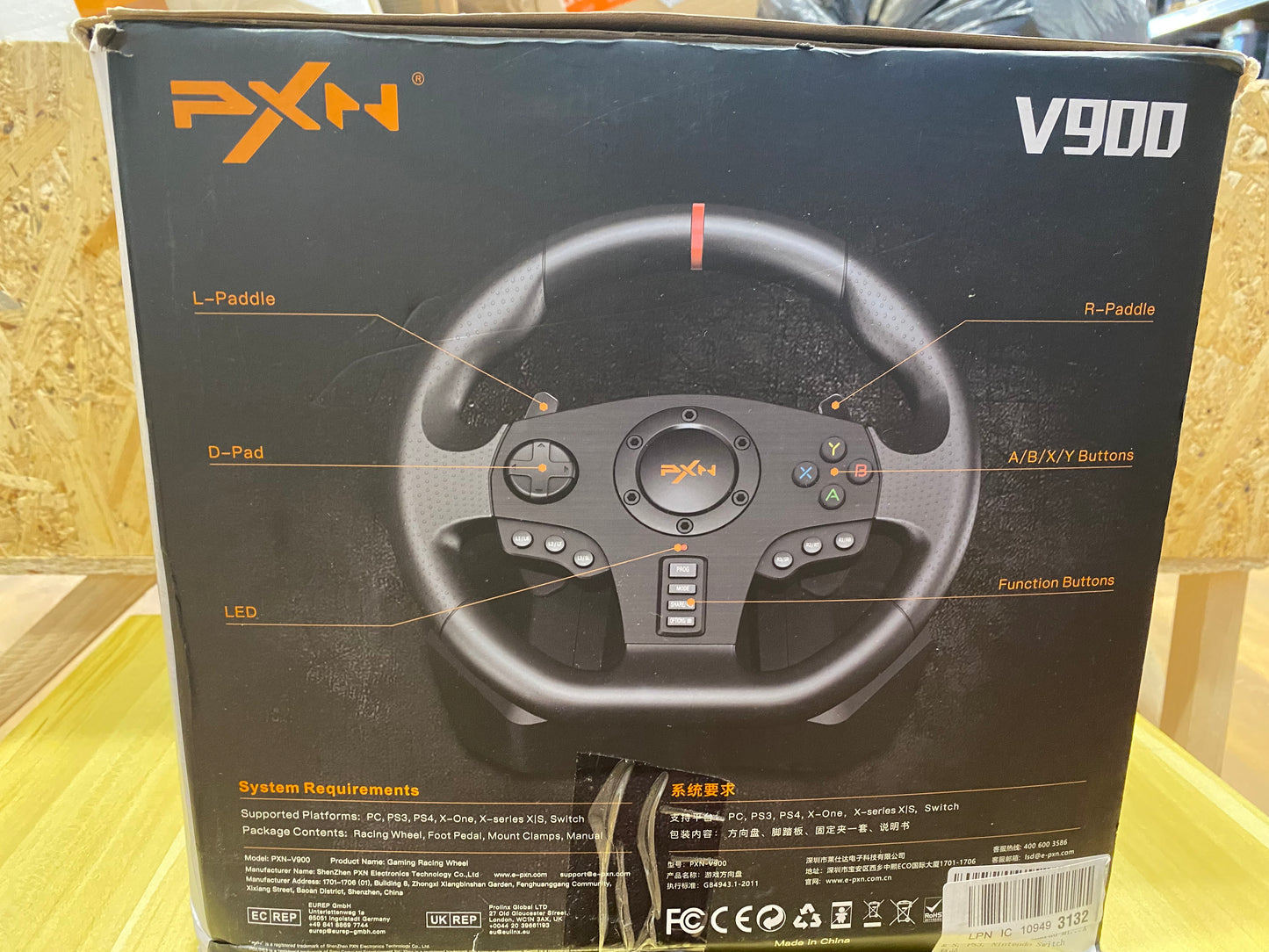 PXN V900 Volante y Pedales