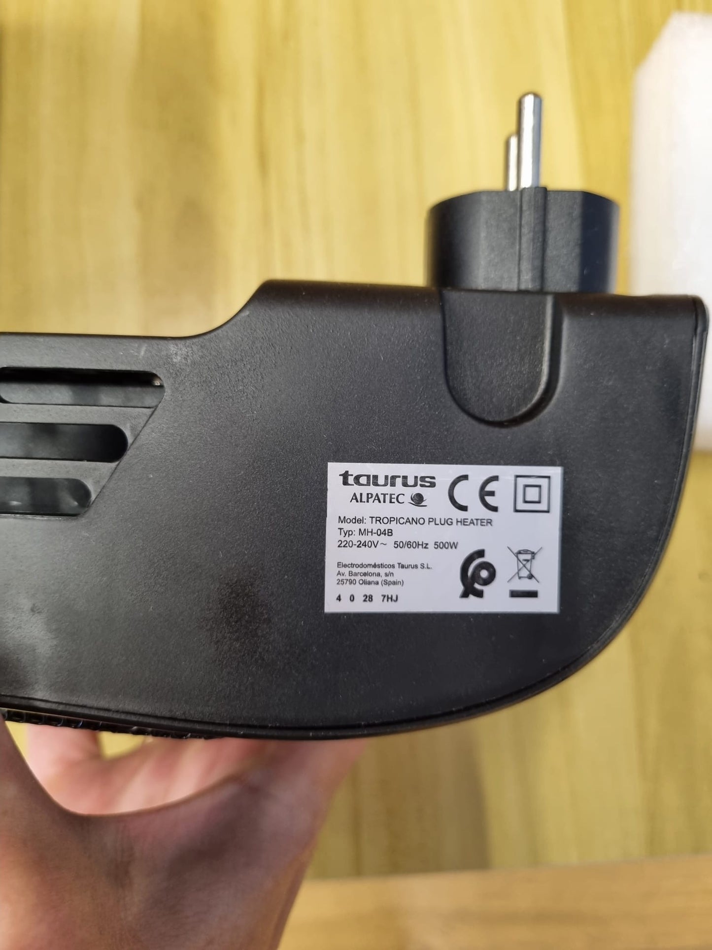 Calefactor sin Cable