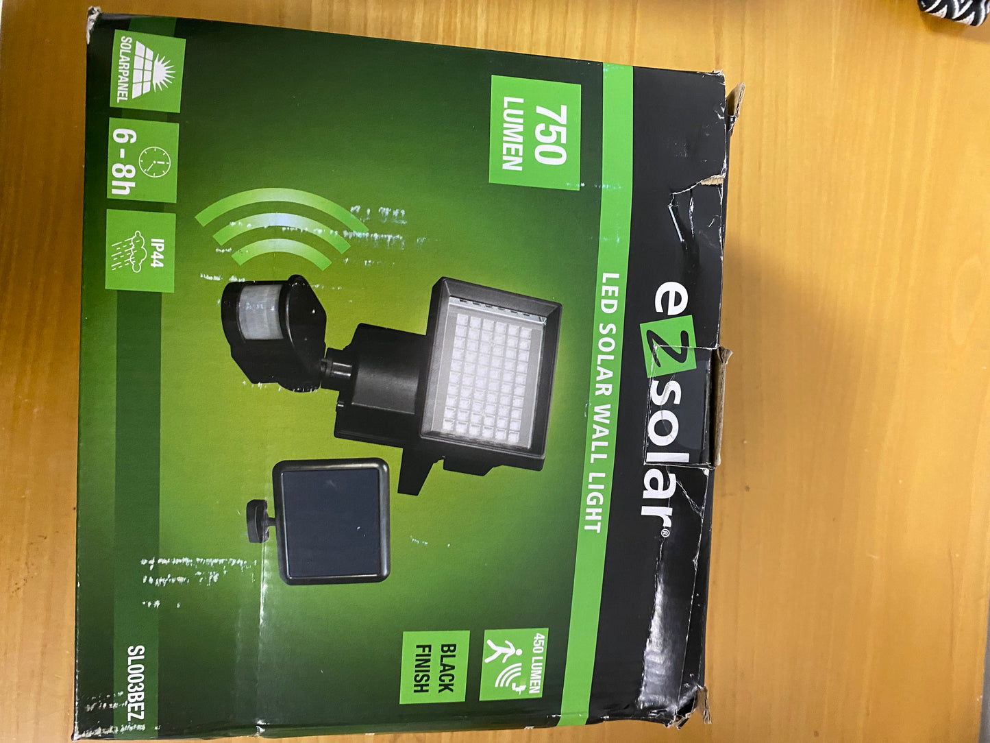 EzSolar Luz Solar de Seguridad para jardín al Aire Libre