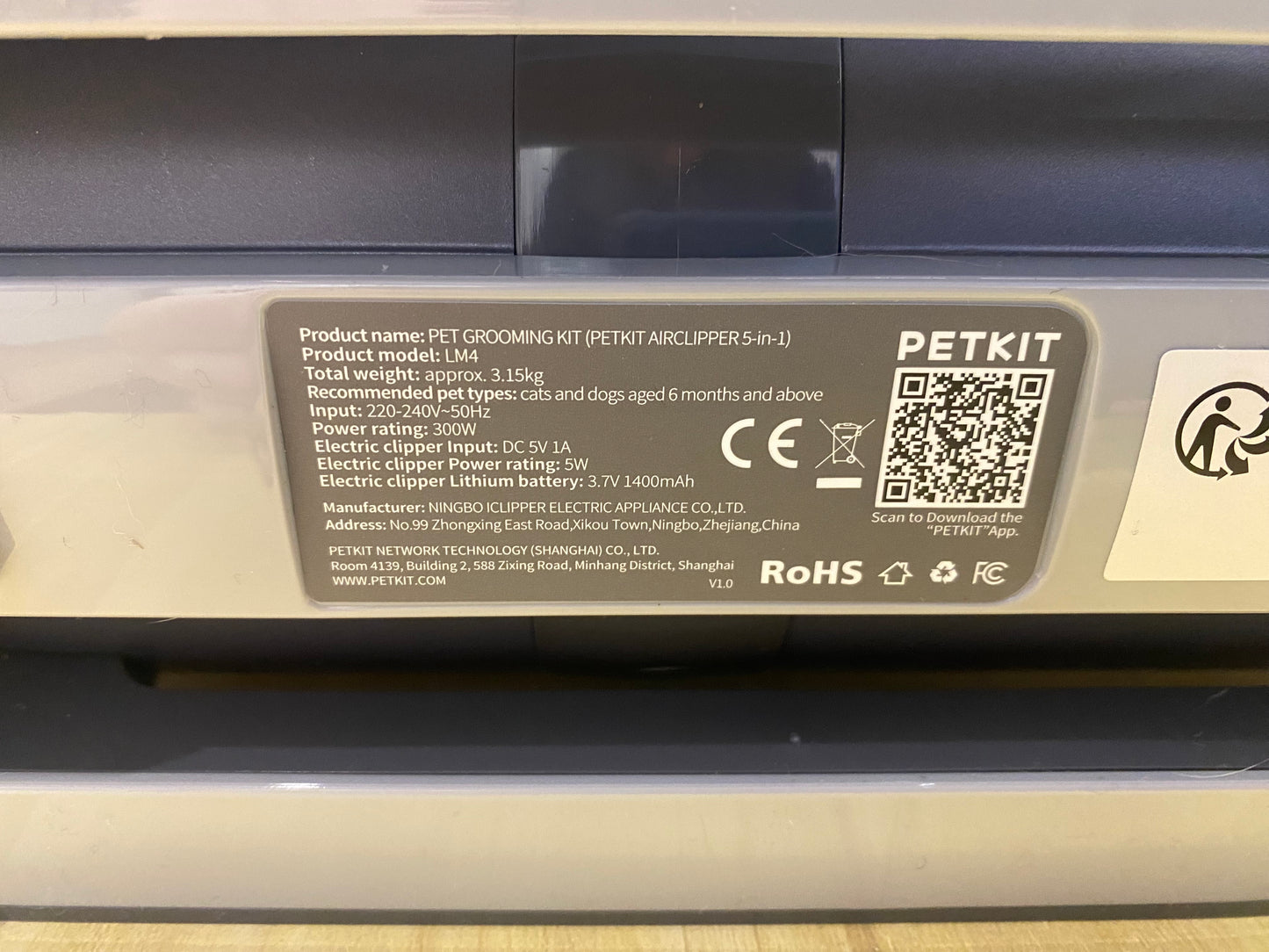 PETKIT AIRCLIPPER Cortapelos Perros con Aspiradora de Pelo