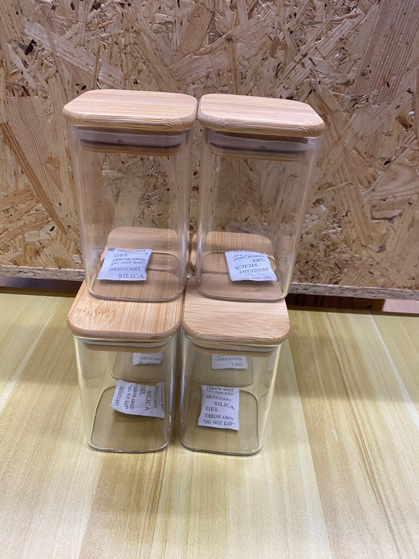 12 Tarros de Cristal con Tapa