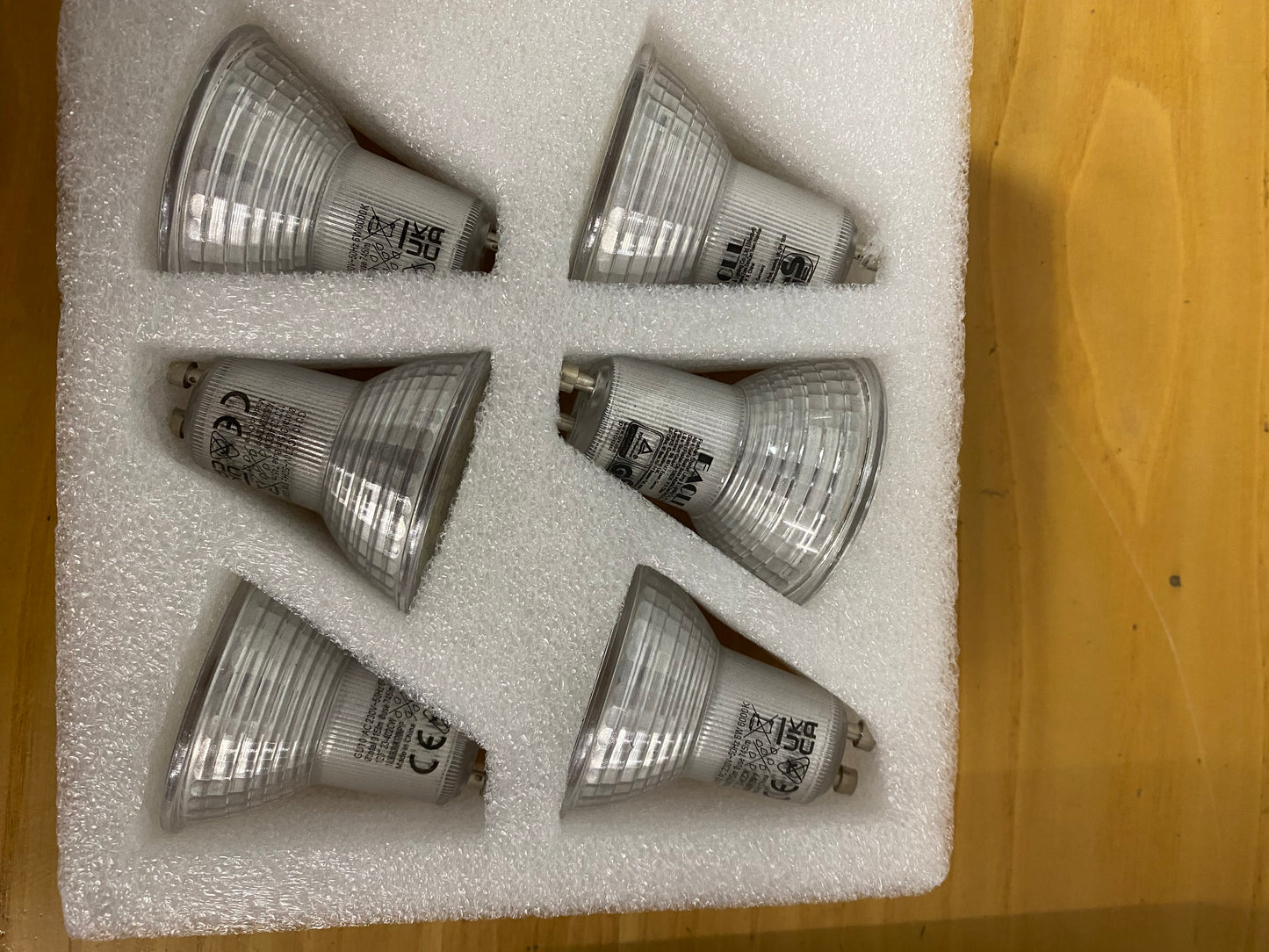 EACLL Bombillas LED GU10 Blanco Frio 6W Reemplaza 100W Halógena, Pack de 6