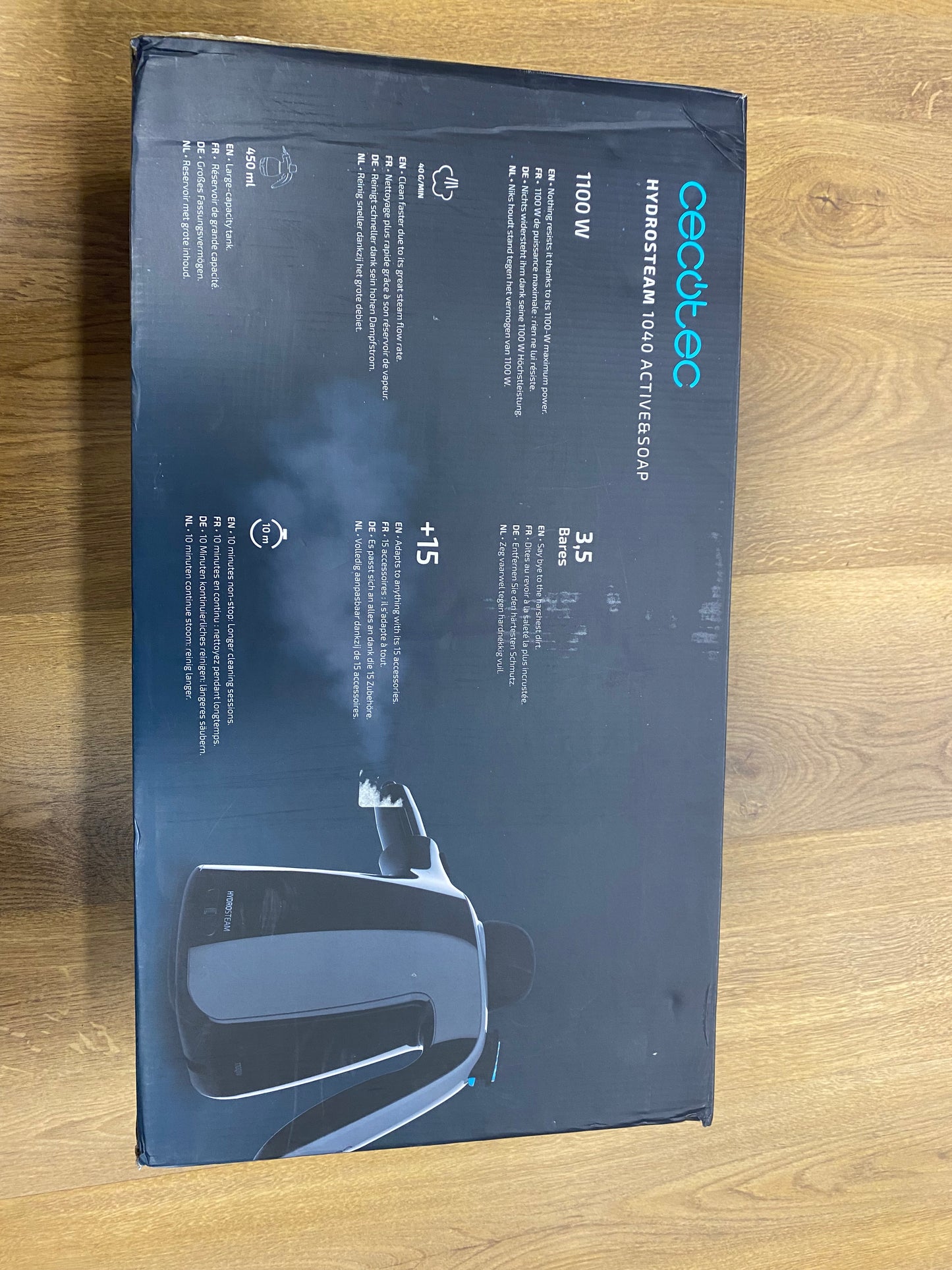 Cecotec Vaporeta de mano HydroSteam 1040 Active&Soap