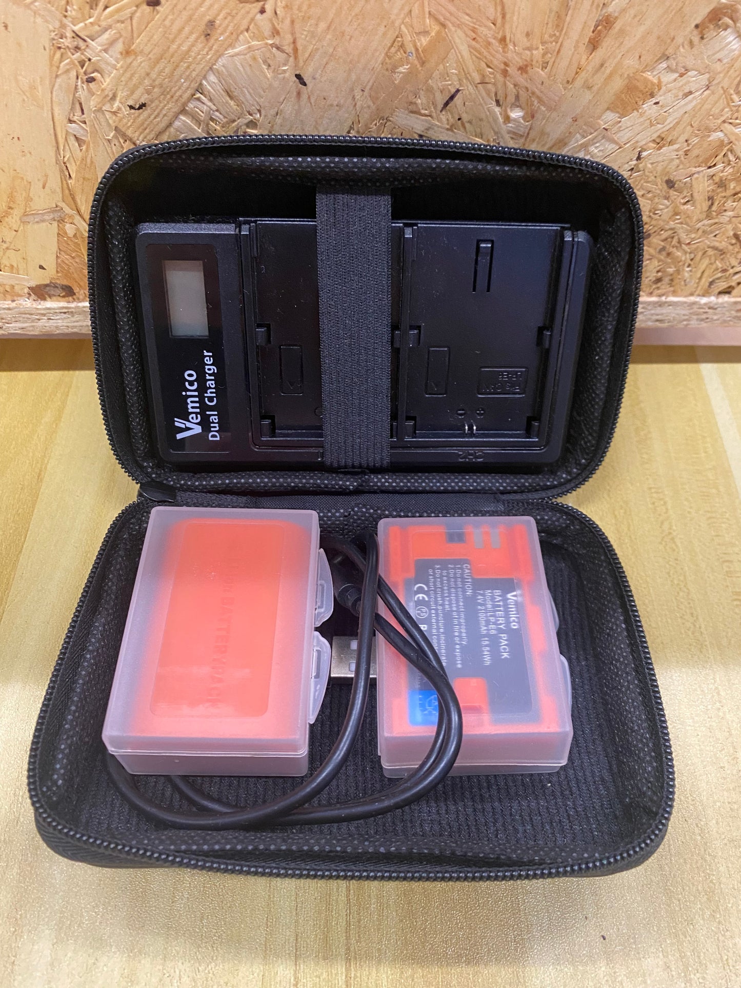 Vemico LP-E6 LP-E6N Cargador de Batería