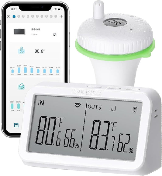 Inkbird Termómetro Piscina WiFi y IBS-M2