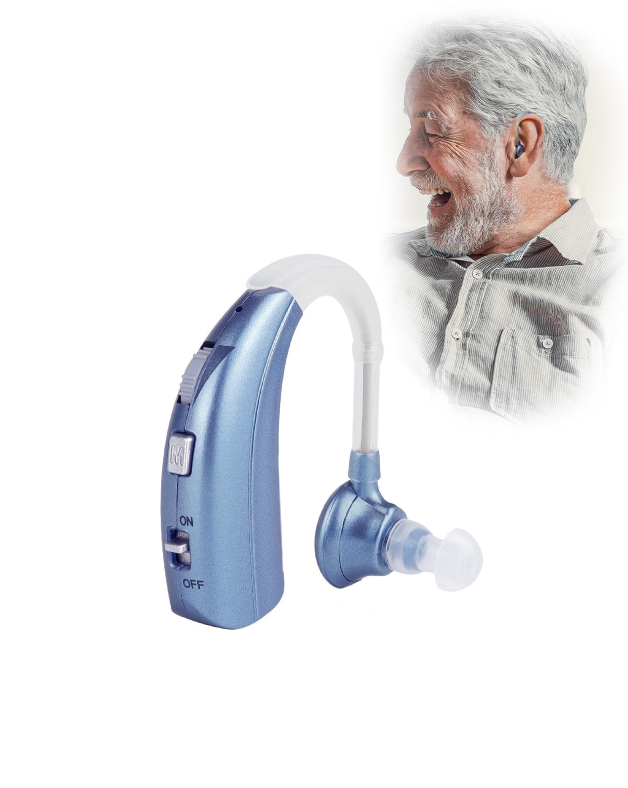 Britzgo Dispositivo recargable compacto, dos modos de sonido, carga tipo C, azul