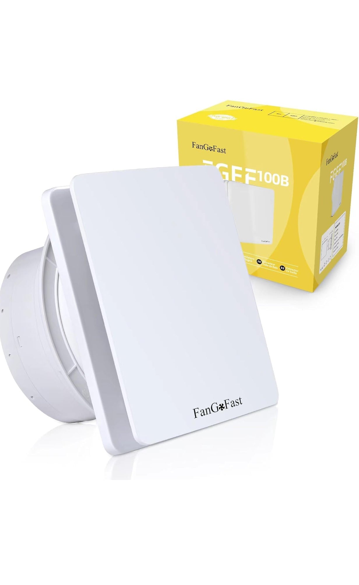 FanGoFast Ventilador de baño de 100 mm