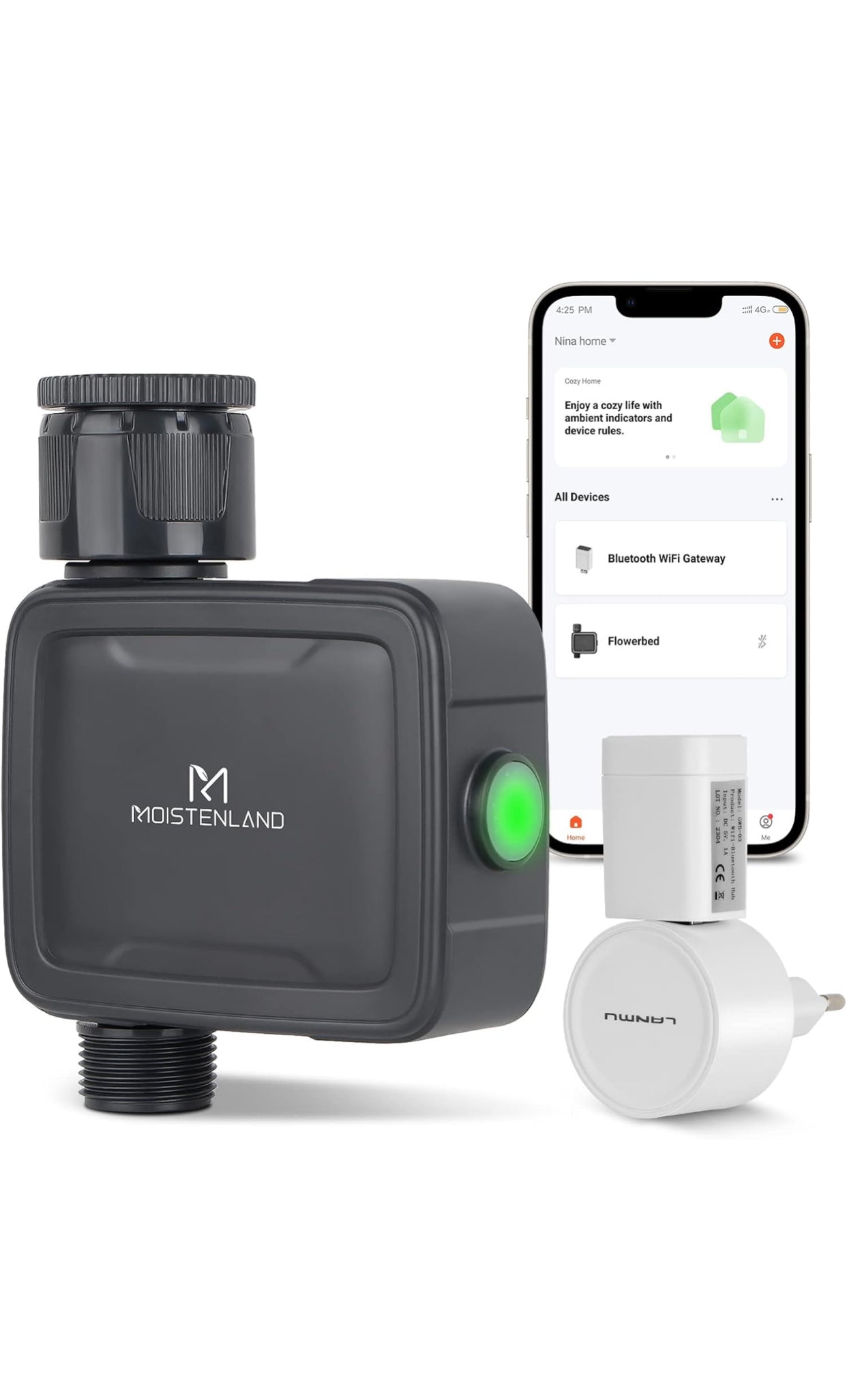 moistenland WiFi Programador Riego Automatico