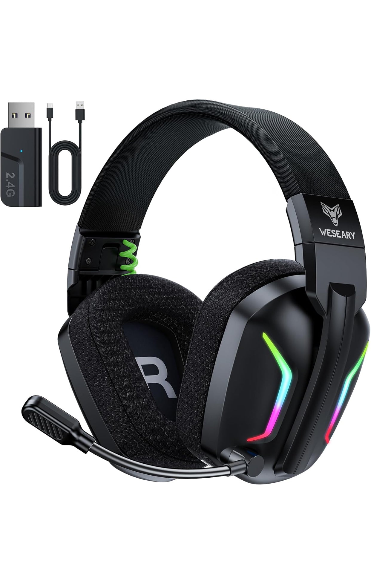 WESEARY WG1 Cascos Gaming Inalambricos