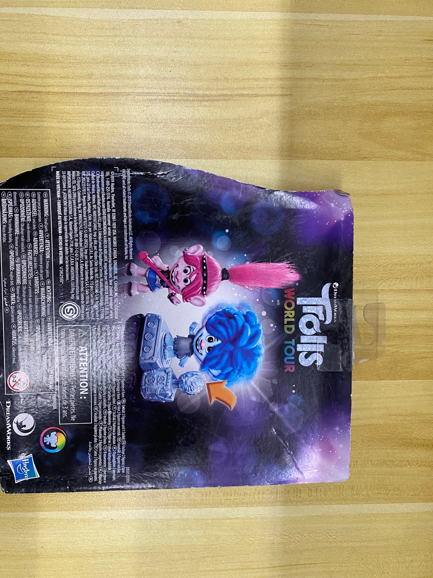 TROLLS DreamWorks World Tour Rock City Bobble con 2 Figuras