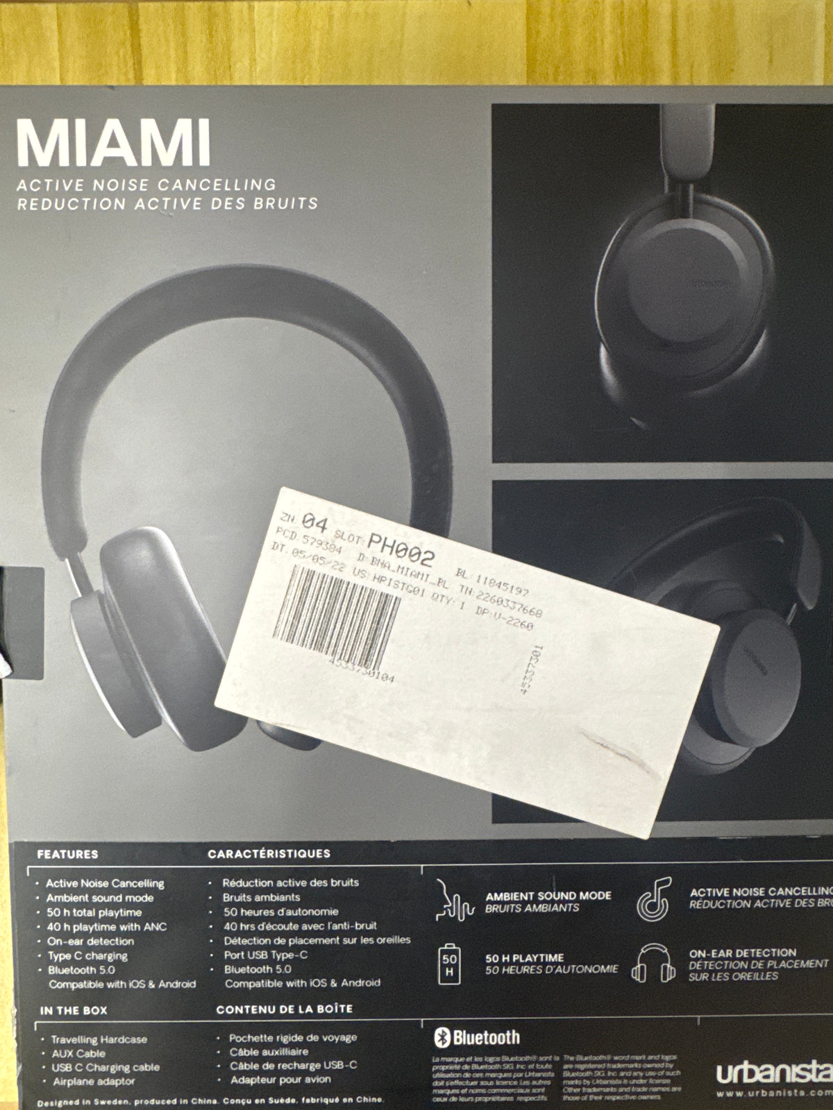 Urbanista Miami Wireless Auriculares Bluetooth, 50h Reproducción